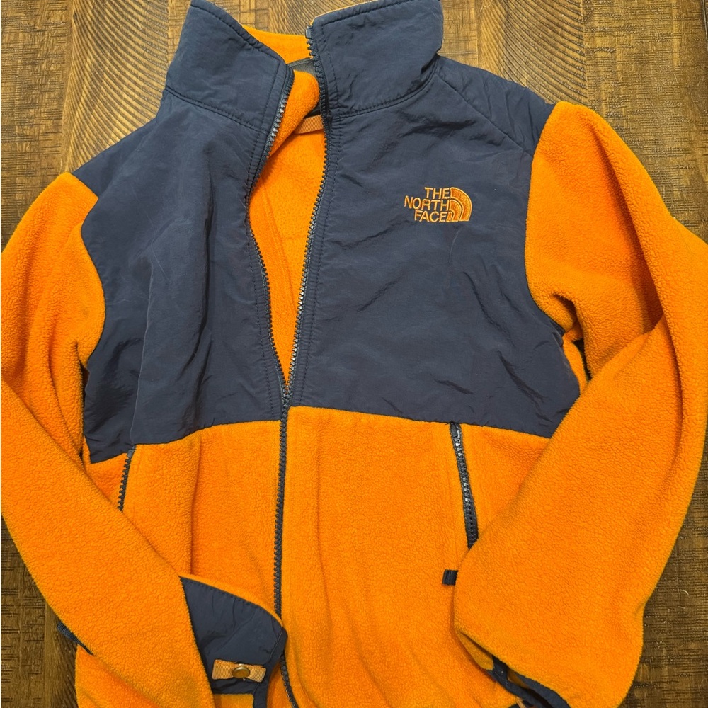 The North Face Boy’s Vibrant Orange and Navy Jacket